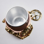 Brass & Copper Dive Helmet Ice Bucket