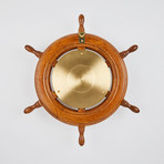 Porthole Ship Wheel Clock // Wharton