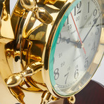 Brass Anchor Clock