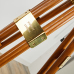 30" Polished Brass Tripod Telescope