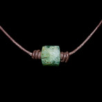 Single Hexagon Natural Emerald Necklace // 1