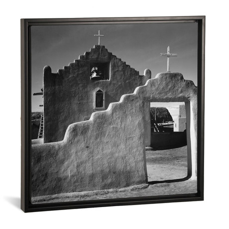 Church, Taos Pueblo, New Mexico, 1941 (18"W x 18"H x 0.75"D)