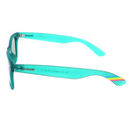 Unisex 6009-N S Sunglasses // Transparent Dark Green