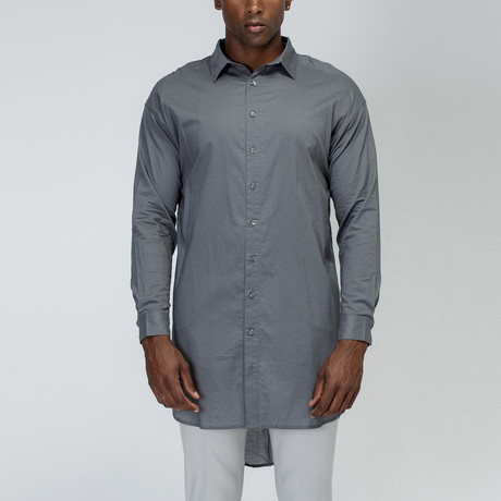 Button Up Patrick // Charcoal (XS)