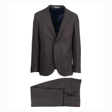 Cassio Wool Blend Suit // Brown (Euro: 52)