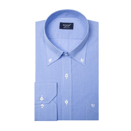 Boise LS Button Collar Shirt // Blue (S)