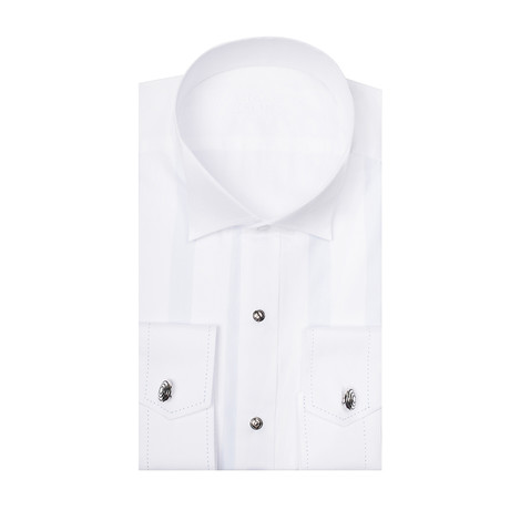Indianapolis LS Collar Shirt // White (US: 14.5R)
