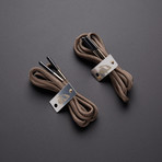 RattlerStrap Flint Laces // Set of 2 // Brown (45")