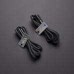 RattlerStrap Flint Laces // Set of 2 // Black (45")