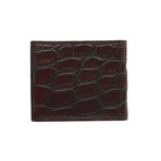 Bi-Fold Wallet // Aubergine + Black