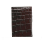 Bi-Fold Card Wallet // Burgundy + Black