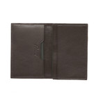 Bi-Fold Card Wallet // Burgundy + Black