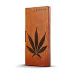 Black Marijuana Leaf // Glass Protector Bundle (iPhone 7 & 8)