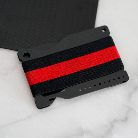 Static Multi-Tool Wallet // Black + Red