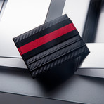 Zero Card Wallet // Carbon Fire Leather