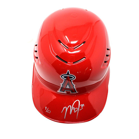 Signed LA Angels Batting Helmet // Mike Trout