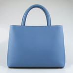 Leather Petite 2Jours Tote Bag // Cerulean Blue
