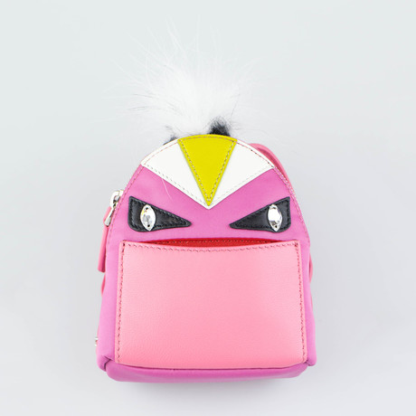 Monster Bad Bugs Backpack Charm Keychain // Pink