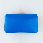 Fendi // Leather Micro Bad Bugs Baguette Messenger Bag // Royal Blue