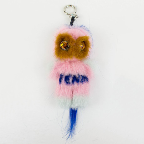 Fur Fendirumi Micro Monster Handbag Key Charm // Pink