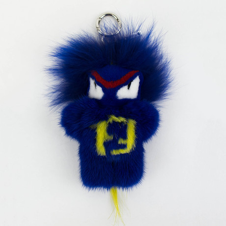 Fur Fendirumi Micro Monster Handbag Key Charm // Blue