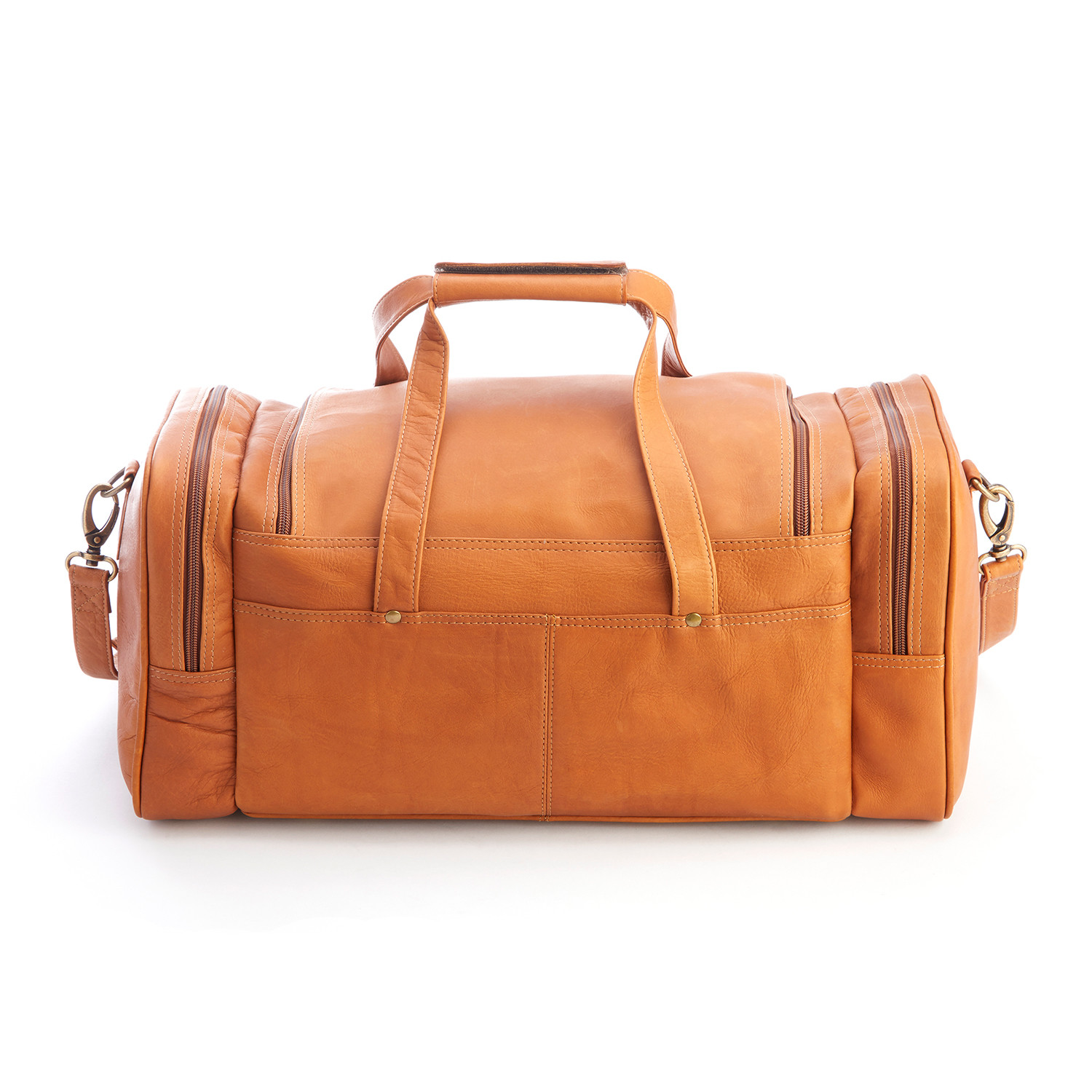 Overnight Carry On Duffel Bag // Colombian Leather (Black) - Royce ...