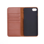 Suede Lined iPhone 7 Case // Genuine Leather (Black)
