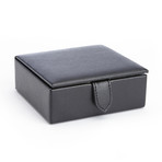 Italian Leather Cufflink Storage Box // 4 Pairs