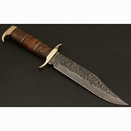 Damascus Bowie Knife // BK009