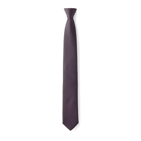 X Stitch Tie // Black + Purple
