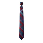 Large Plaid Tie // Red + Navy