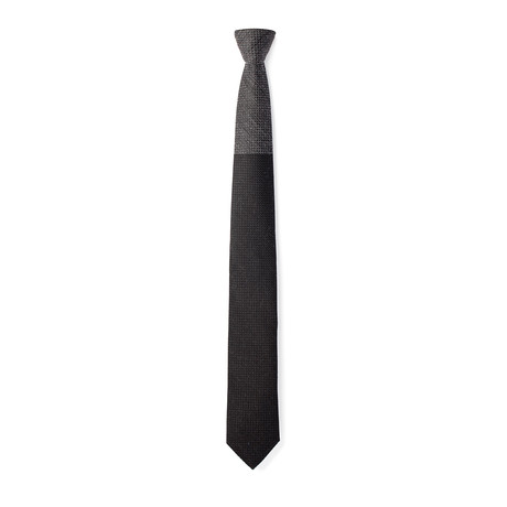 Duotone Weave Tie // Black + Gray