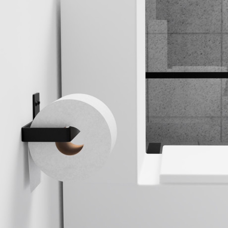 Toilet Paper Holder (Black)