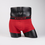 Trunks // Black + Charcoal + Red // Pack of 3 (M)