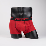 3pk Brazilian Trunks // Black + Red + Black (XL)