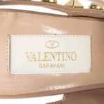 Valentino // Rockstud Rolling Turquoise Stone Heels // Beige (Euro: 34)