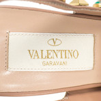 Valentino // Rockstud Multi Color Stone Heels // Beige (Euro: 36)