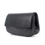 Valentino // Small Leather Fanny Pack Messenger Bag // Black