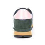 Valentino // Suede Lace Rockstud Sneakers // Blue (Euro: 34)