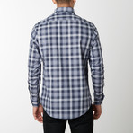 Long-Sleeve Poplin Plaid Shirt // Mood Indigo (XL)