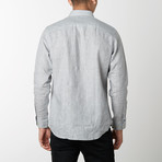 Solid Long-Sleeve Button Down // Gray (2XL)