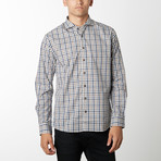 Gingham Long-Sleeve Button Down // Brown (L)