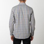 Gingham Long-Sleeve Button Down // Brown (M)