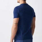Giovanni Printed T-Shirt // Dark Blue (S)