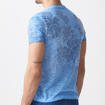 Lance Printed T-Shirt // Blue (XL)