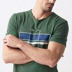 Thad Printed T-Shirt // Khaki (L)