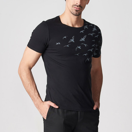 Edgardo Printed T-Shirt // Black (S)