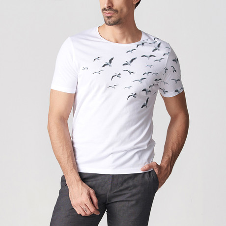 Efrain Printed T-Shirt // White (S)