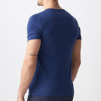 Nathanael Printed T-Shirt // Dark Blue (L)