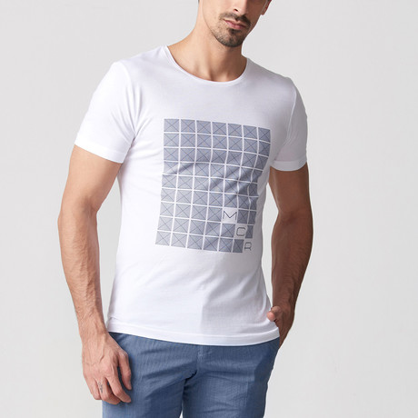 Delmar Printed T-Shirt // White (S)